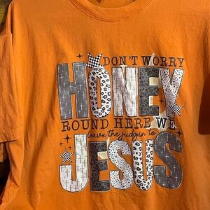 Gildan Orange Graphic Tee - Short Sleeve